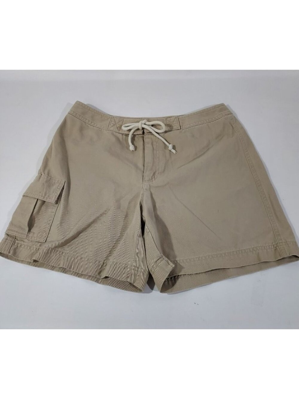 Shorts Liz Claiborne Khaki 100% Cotton Golf Size 4 Beach Boat